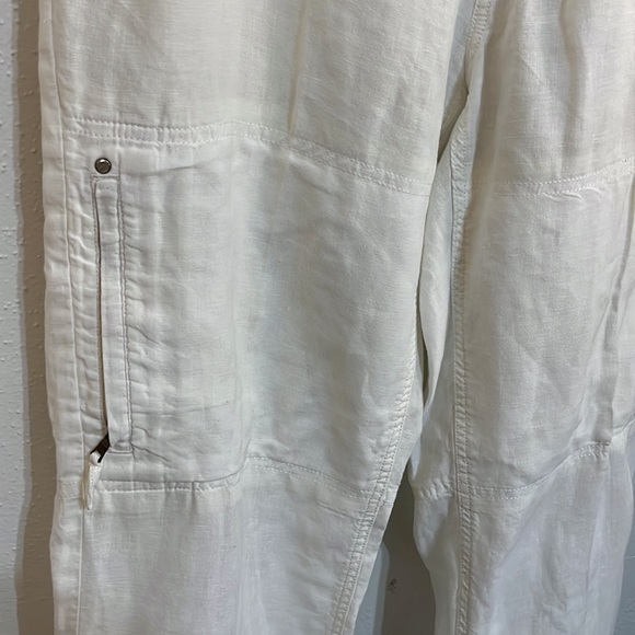 Calvin Klein 100% white linen pants size 33x30 - Picture 4 of 8